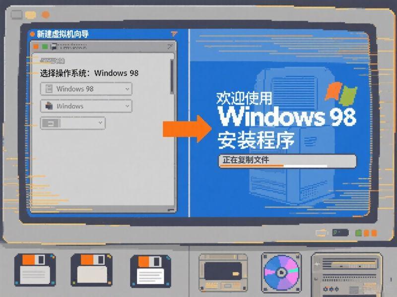 虚拟机安装Windows 98 SE 简体中文版-螃蟹最爱横着走
