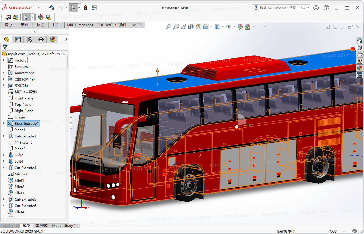 SolidWorks 2023 SP0.1 简体中文绿色版-螃蟹最爱横着走